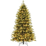 thumbnail of COSTWAY Albero di Natale artificiale da 210 cm con luci, abete con 11 modalità di illuminazione, 3 timer automatici, verde