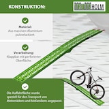 thumbnail of TRUTZHOLM 1 x Auffahrrampe klappbar 228 cm Traglast 340 kg Alu grün gelocht Motorradrampe Mofarampe