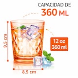 thumbnail of Set de 6 Vasos de Cristal de Colores 360 ml – Vasos de Vidrio Resistentes, No Pierden Color