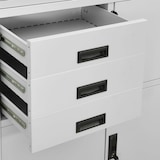 thumbnail of vidaXL Büroschrank Hellgrau 90x40x180 cm Stahl