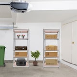 thumbnail of Set van 6 Gegalvaniseerde Metalen Stellingen met 5 Planken (180 x 90 x 40 cm elk) - DASCK