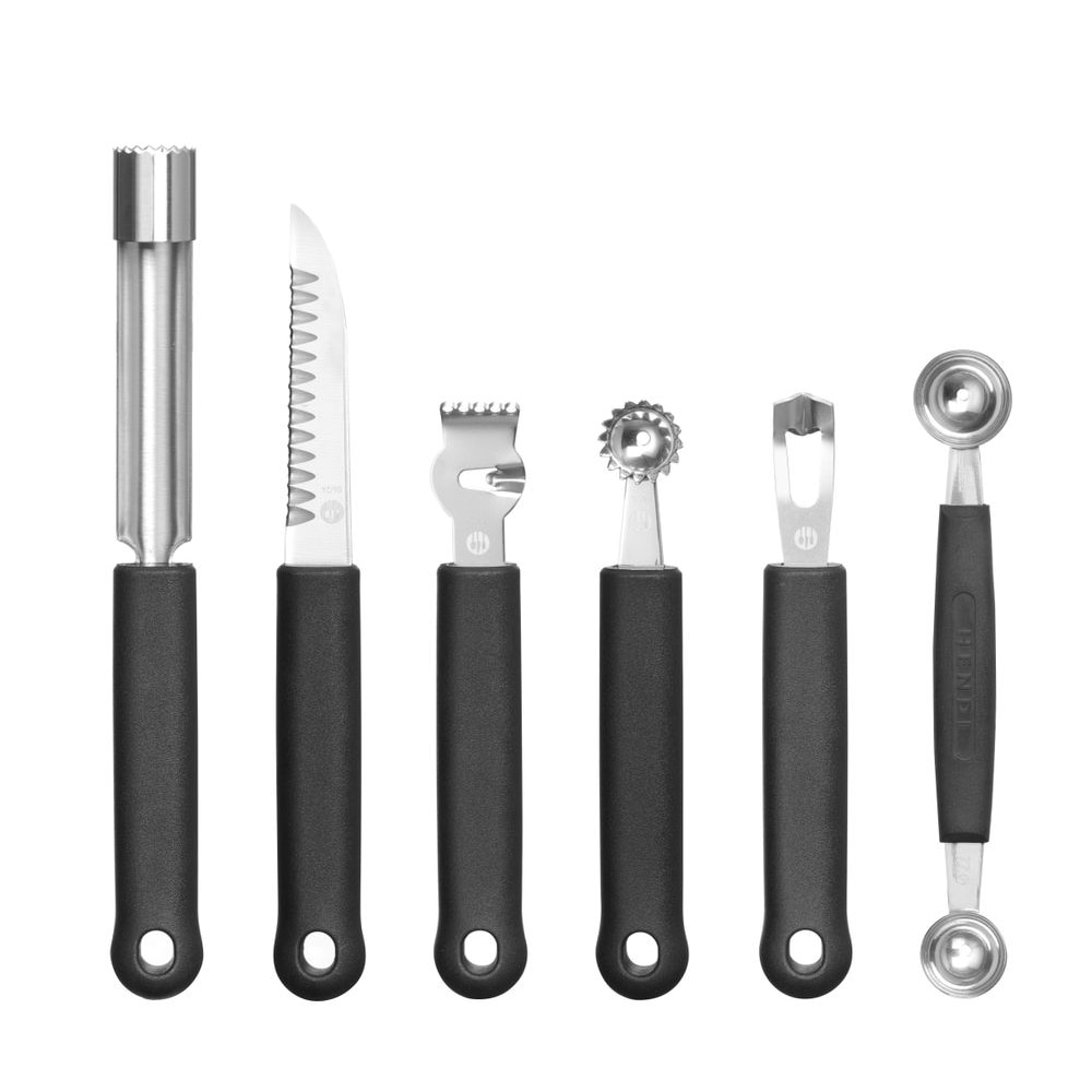 HENDI Trousse décoration - 6 pièces, Noir, 280x100x(H)50mm