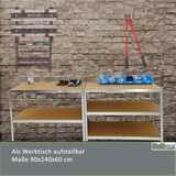 thumbnail of XXL Schwerlastregal 180x120x60 cm 875 kg Traglast Lagerregal Kellerregal