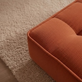 thumbnail of Pouf in tessuto 80 x 75 x 32 cm terracotta