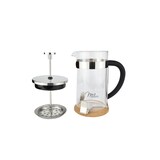 thumbnail of Milu 5082 French Press-Set Glas-Edelstahl (4-tlg.) 1000 ml
