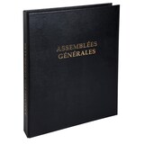thumbnail of Exacompta - Réf. 4606E - 1 Classeur ASSEMBLÉES GÉNÉRALES avec recharge de 100 feuillets - 4 anneaux - 32x26cm - Noir