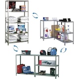 thumbnail of SimonRack Scaffali Metallo Garage 1500x800x400 mm, 4 Ripiani in Acciaio, Portata, 75 kg per Ripiano, Zincato – Advantage