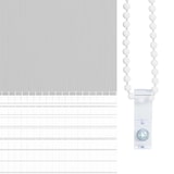 thumbnail of vidaXL Zebra rolgordijn 145x150 cm stofbreedte 140,9 cm lichtgrijs