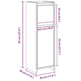 thumbnail of vidaXL Badschrank Altholz-Optik 30x30x95 cm Holzwerkstoff