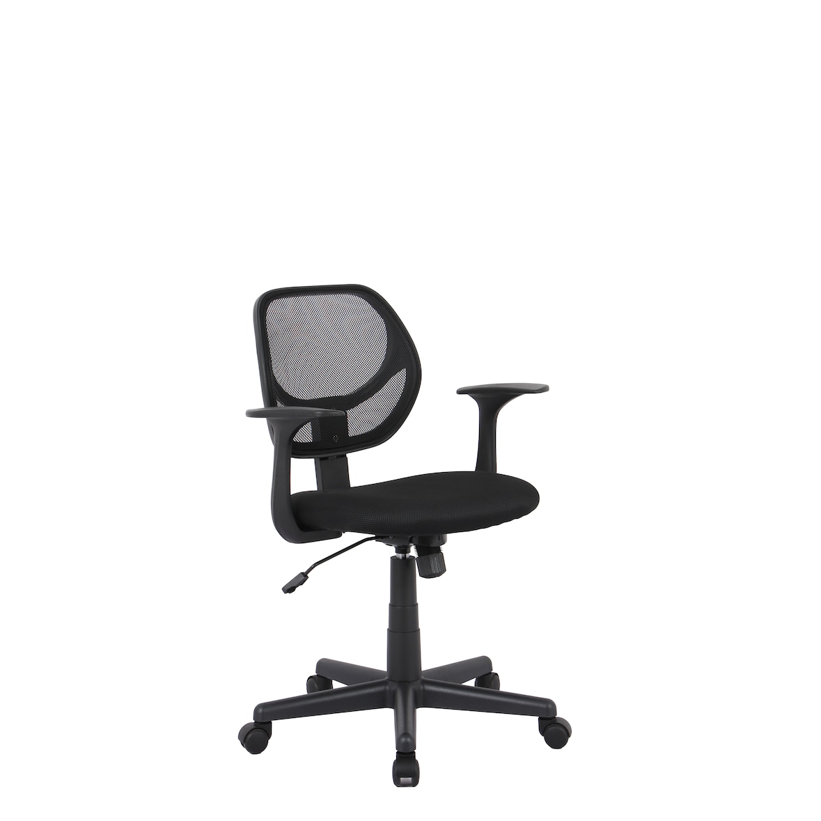 SIGMA Cadeira de escritório SC17, plástico, altura do assento ajustável, preto