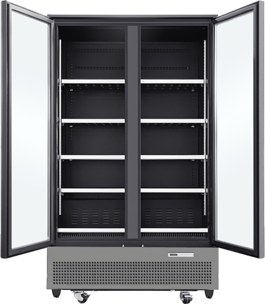Kühlschrank-schaufenster grosse kapazität, mit 2 türen - 1200x760x2000 mm - 400 W 230/1V - 14736590 Eurast