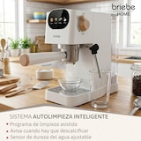 thumbnail of Cafetera Espresso 20 Bares Compatible Cápsulas Nespresso y Café Molido Espumador Leche, Briebe, Nordic, EC1180WHT, Blanco