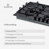 thumbnail of Ignito Chef Edition 5 Zonen Gaskochfeld 5-flammig Sabaf-Brenner Glaskeramik Schwarz