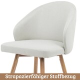 thumbnail of DELUKE® Esszimmerstühle 2er Set ERIK - Stoffbezug, Eichenholz Beine| Gepolsterte Sitzfläche | Skandinavisch Minimalistisch, Stühle Esszimmer | Beige