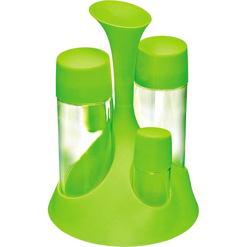 Mongardi allegra, oliera 4 pezzi in plastica e vetro