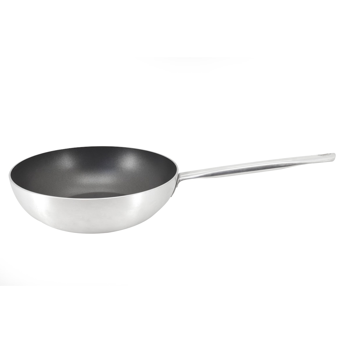 METRO PROFESSIONAL Wok, aluminium, Ø 30 cm, hauteur : 12.5 cm, revêtement antiadhésif en téflon, induction, résistant au four