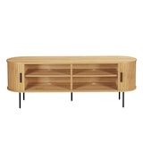 thumbnail of SIT Möbel Sideboard | 2 Schiebetüren | B 140 x T 40 x H 76 cm | walnuss – schwarz | 32020001 | Serie SIDEBOARD
