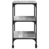 thumbnail of vidaXL Keukentrolley 60x41x76 bewerkt hout grijs sonoma eikenkleurig