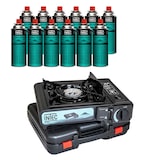 thumbnail of Draagbare gaskachel 2200W + 12 butaangaspatronen - Roadtrips Piezo Etna INTEC koffer