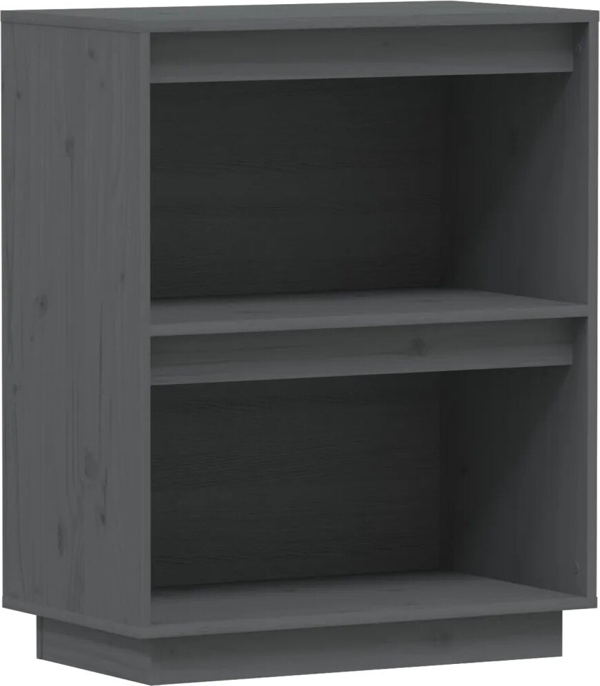 Helloshop26 - Rustikaler Konsolenschrank aus Kiefernholz 60 x 34 x 75 cm viel Stauraum Wohnzimmerdekoration grau 02_0048111
