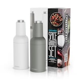 thumbnail of Arendo elektrische Salz- & Pfeffermühle, weiß/grau, Batterie, LED-Licht, Keramikmahlwerk, einstellbar