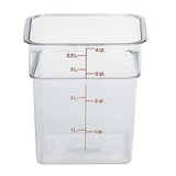 thumbnail of CAMBRO - 4SFSCW-135/3 - Pack de 3 unidades- Recipiente cuadrado 3,8 L - 18,5 x 18,5 x 18,7 cm - Transparente (Tapa no incluida)