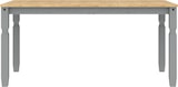 thumbnail of vidaXL Esstisch Corona Grau 160x80x75 cm Massivholz Kiefer