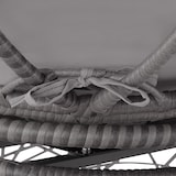 thumbnail of tectake Poltrona giratória de rattan GARGANO  Cinzento