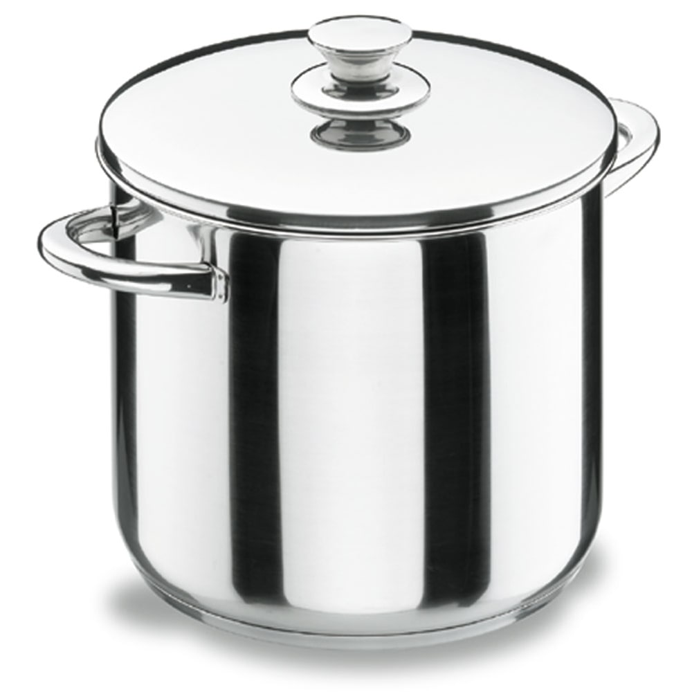 Lacor - 40121 - Olla Super Alta con Tapa  Vitrocor 20cm Inox