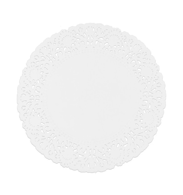 MONOUSO - Naperon Papel Rendado Branco Circular Ø20cm (250 Uds)