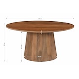thumbnail of SIT Möbel Mesa de centro | tampo redondo | manga natural maciça | L 80 x P 80 x A 38 cm