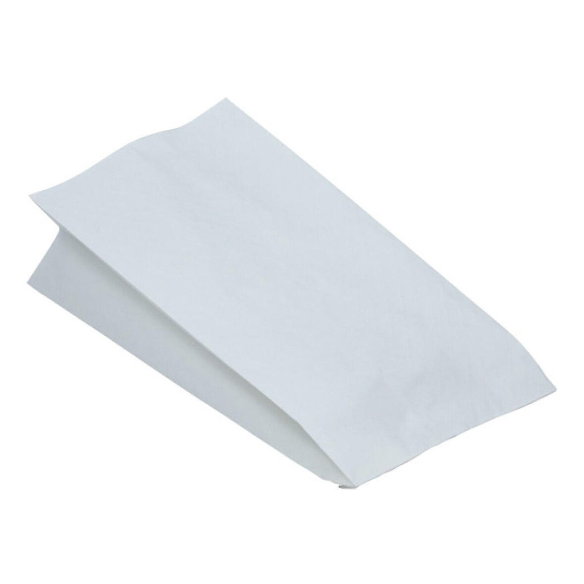 100x Papierbeutel fettdicht weiß ohne Druck 10,5+5,5 x 24 cm