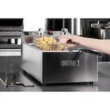 thumbnail of Buffalo Dubbel Tank Dubbele Mand 2X3Ltr Aanrecht Friteuse 2X2Kw