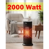 thumbnail of Stufa Elettrica 2000W SIRGE Vulcano | Oscillante, Telecomando e Timer 12h