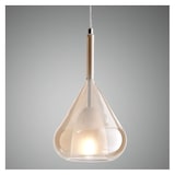 thumbnail of Lustre pendente Lila LED em metal e vidro borossilicato âmbar 3481-40-125 Fabas Luce