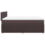 thumbnail of vidaXL Boxspringbett mit Matratze Dunkelbraun 160x200 cm Stoff