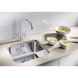 thumbnail of BLANCO SUPRA 400-U CNS Unterbauspüle Edelst. Bürstfinish Stopfen