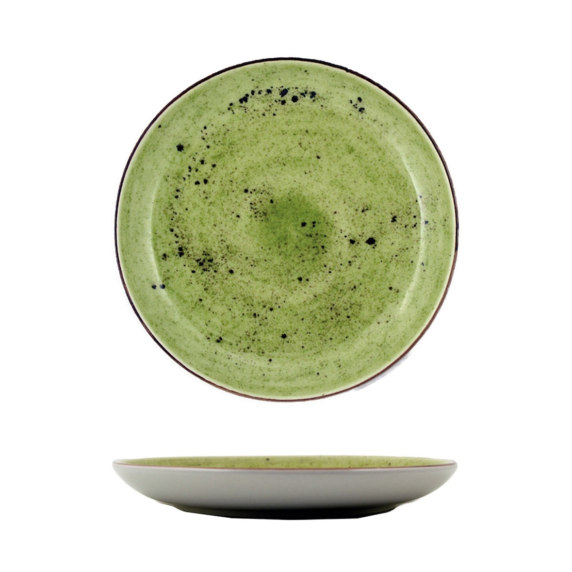 12 Platos 20,5cm Verde