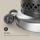 thumbnail of Goldflame Deluxe Terrassenheizstrahler 36.000BTU/11kW mobil Edelstahl Schwarz