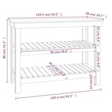 thumbnail of vidaXL Werkbank 110,5x50x80 cm massief grenenhout
