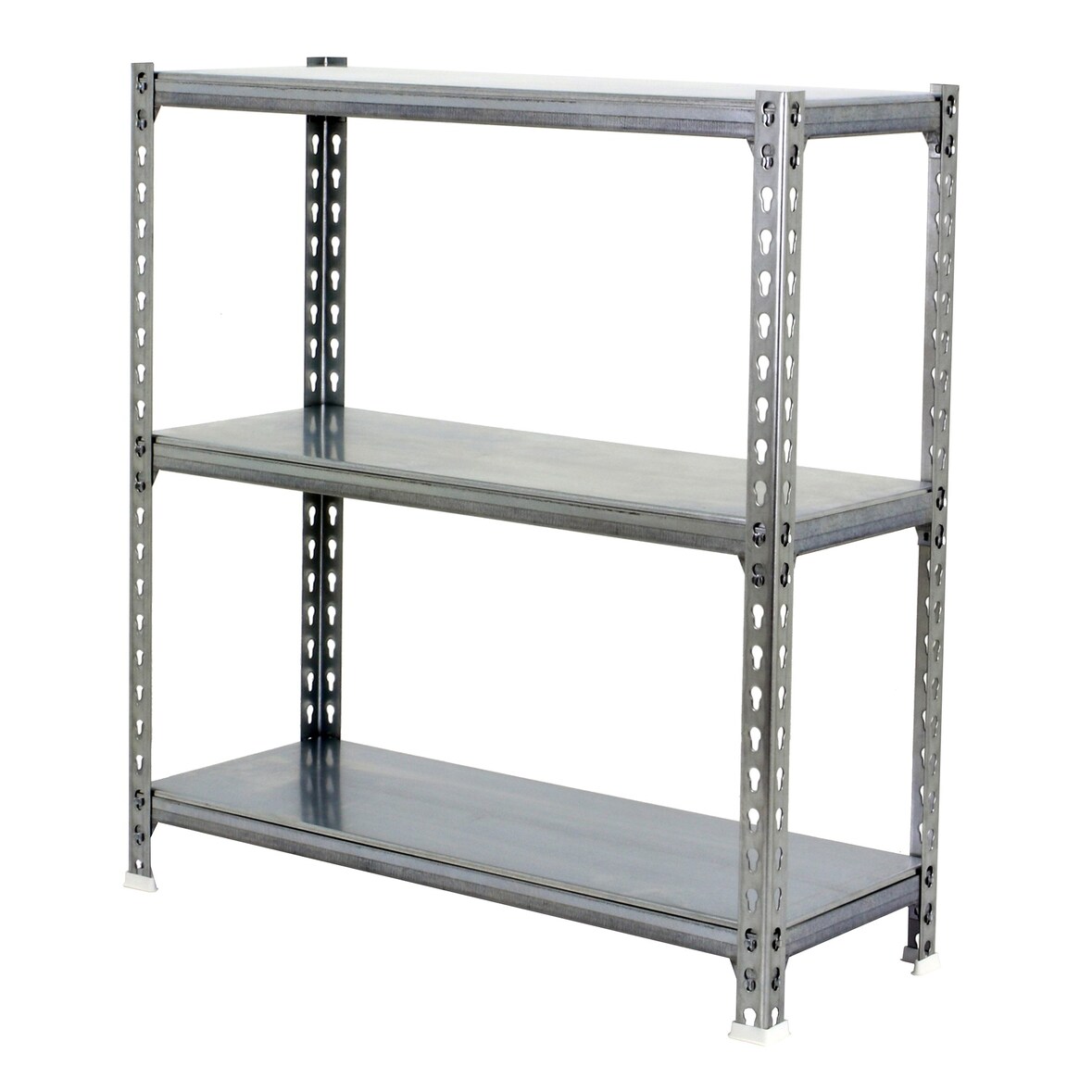 SimonRack Metallregal, 900x1100x400 mm, 3 Ebenen, Metallboden, 200 kg Biegepunkt, Verzinkt - Simonclick