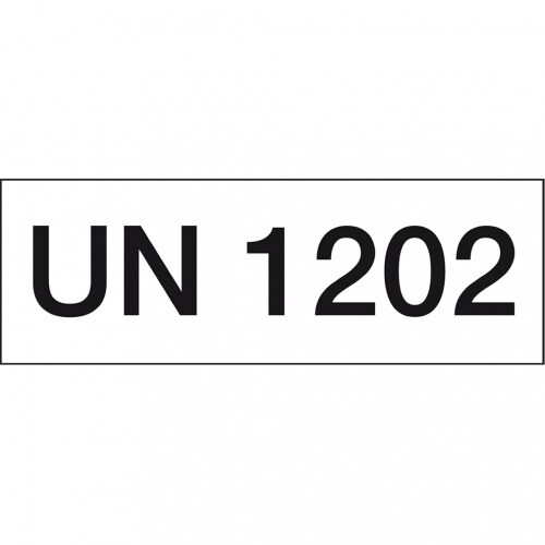 Dreifke® Gefahrgutkennzeichen Diesel UN 1202, Folie, seewasserbeständig, 147x50mm, 250/Rolle