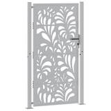 thumbnail of vidaXL Gartentor 105x180 cm Wetterfester Stahl Wellen-Design