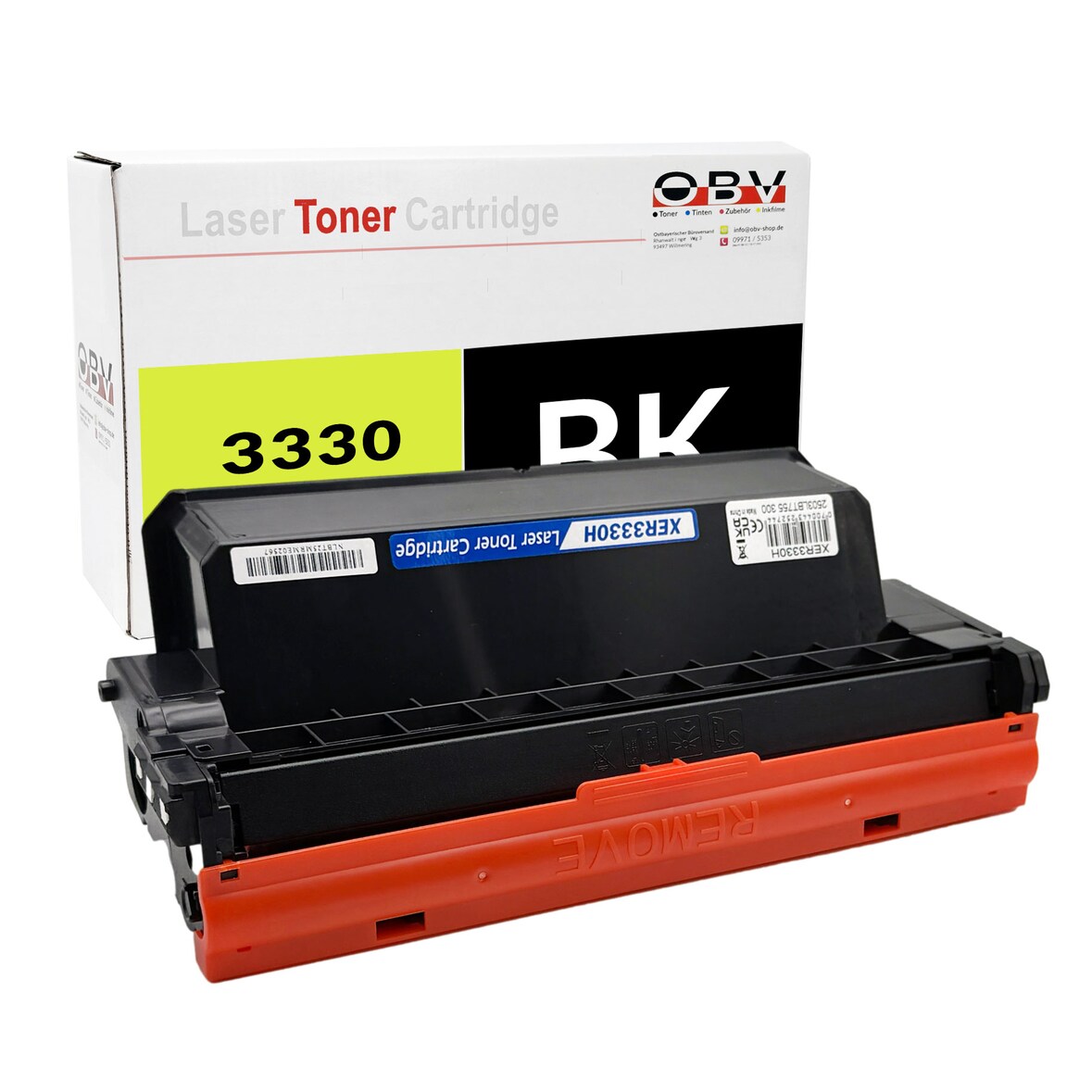 Toner Schwarz kompatibel zu Phaser 3330 WC 3345 DNI - Ersetzt 106R03624 - ca. 15000 Seiten. Nutze Keywords wie: Chip inklusive
