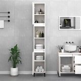 thumbnail of vidaXL Badschrank Weiß 30x30x190 cm Holzwerkstoff