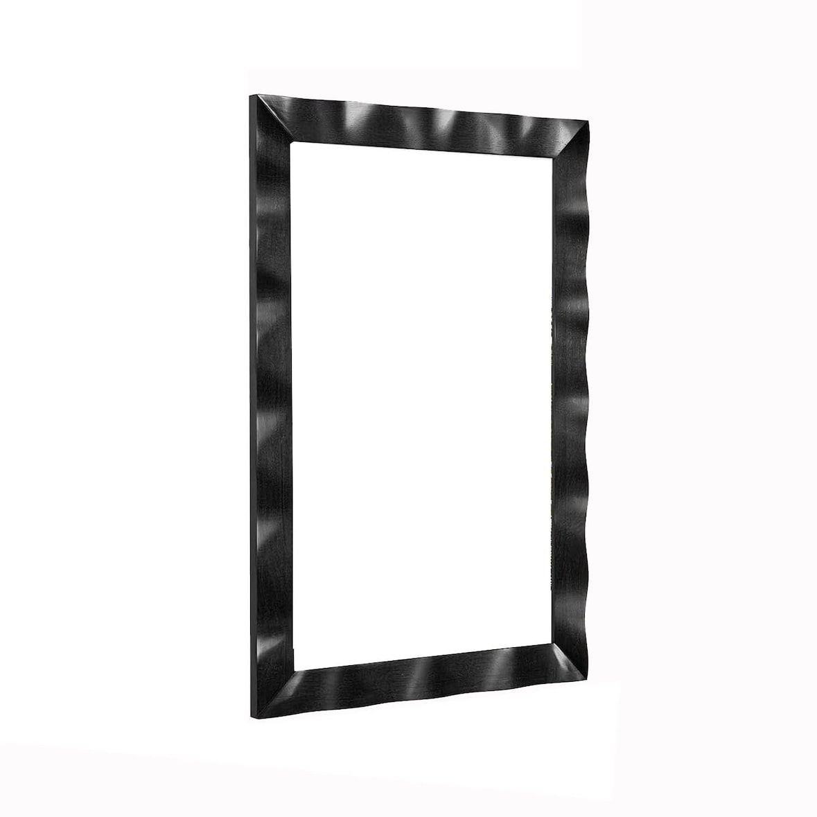 Espelho de parede COSTWAY Farmhouse, espelho rústico para casa de banho com moldura de madeira feita de madeira de borracha