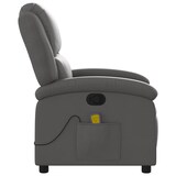 thumbnail of vidaXL Massagesessel Relaxsessel Echtleder Grau