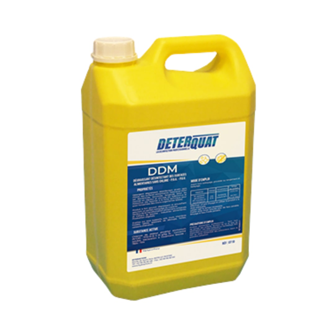 Super dégraissant désinfectant virucide - DETERQUAT DDM - Bidon 5L - DETERQUAT x 2