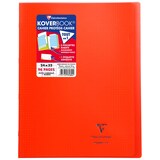thumbnail of Clairefontaine 10x Koverbook, Heft 24x32 cm, 48 Blatt 90g,kariert 5/5 mit Rand, Einband aus transparentem Polypropylen - Rot 981604C