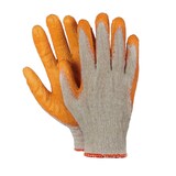 thumbnail of 20 Paar Arbeitshandschuhe Montagehandschuhe Baumwolle Latex Größe L-9 orange